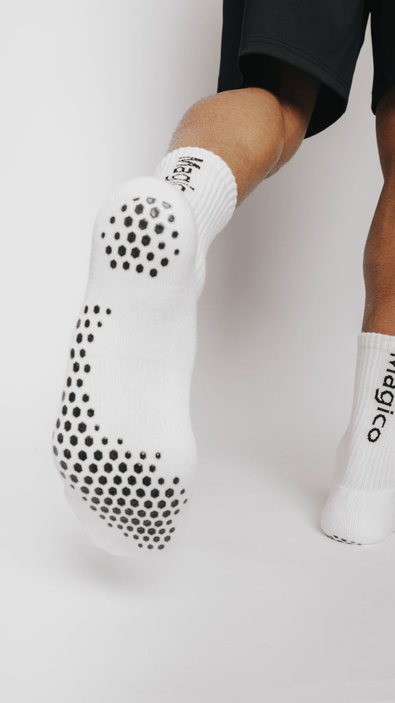 Hybrid Soccer Grip Socks, bottom grip view